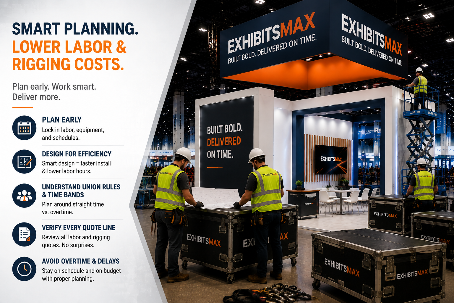 understanding labor and rigging cost drivers at trade shows